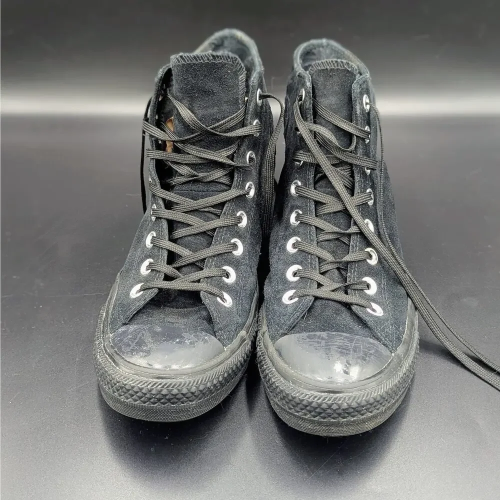 Converse Chuck Taylor All Star Counter Climate Black Suede High Top Sneakers